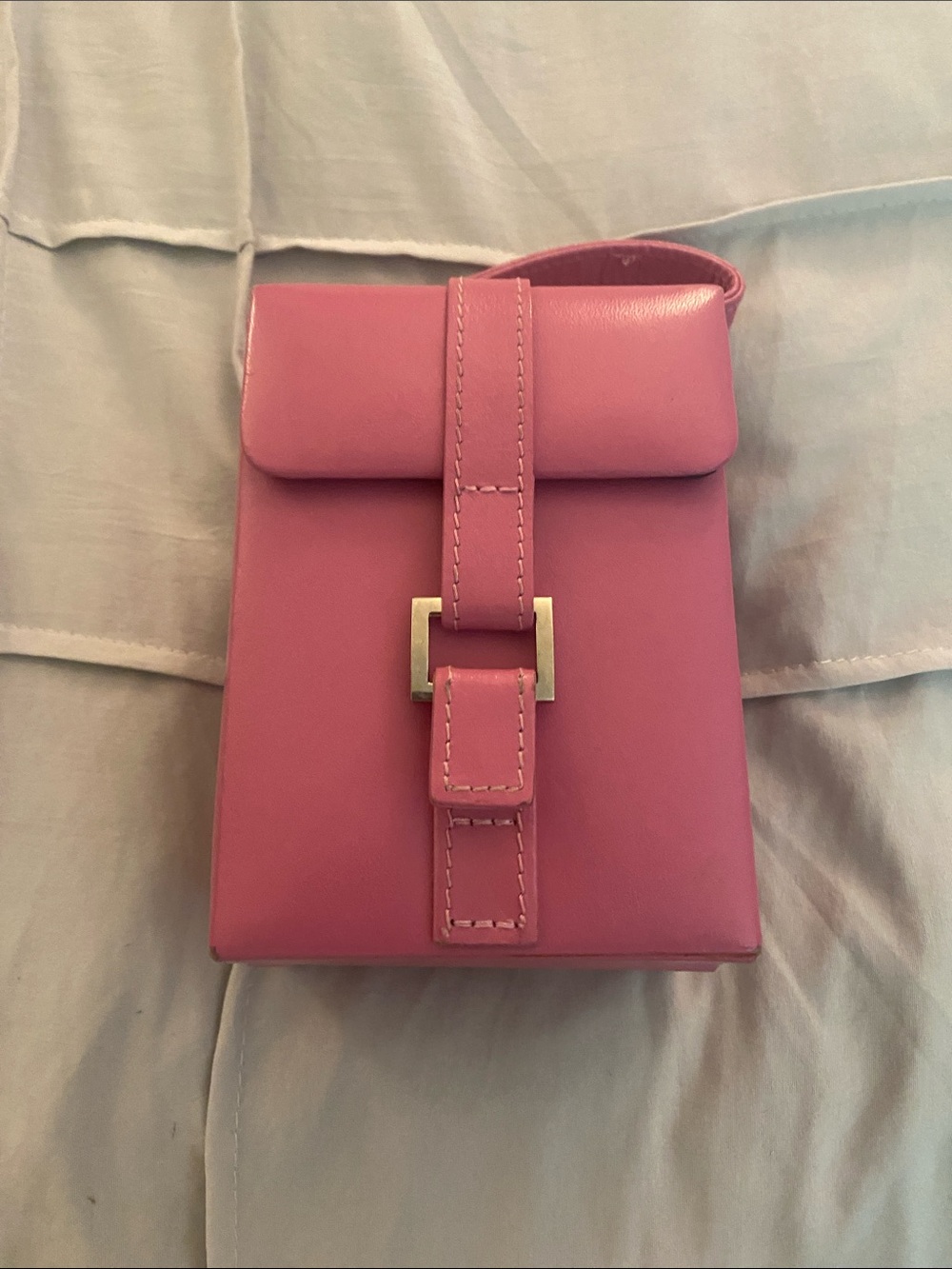 Pink PU Leather Jewelry case for travel